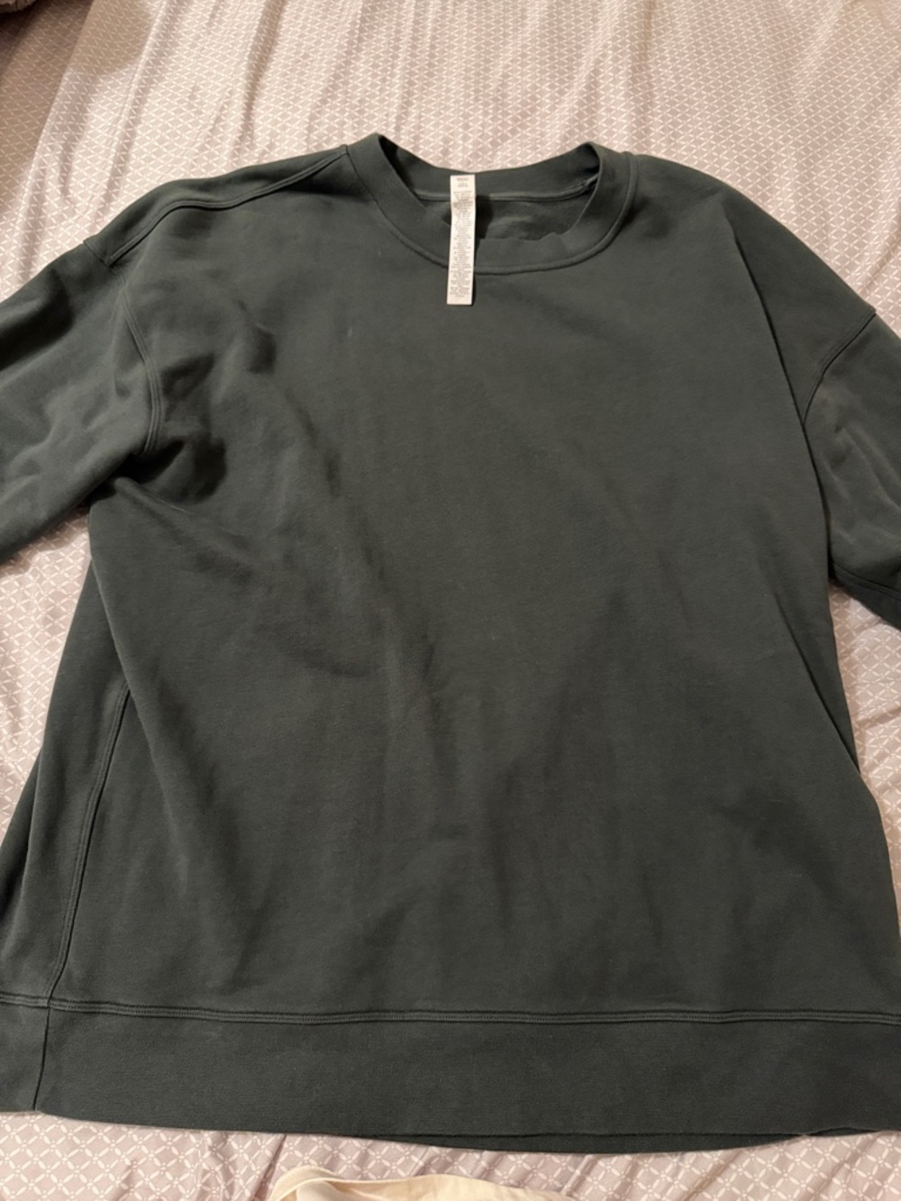 lululemon Dark Forest Green Crewneck Sweatshirt size 14